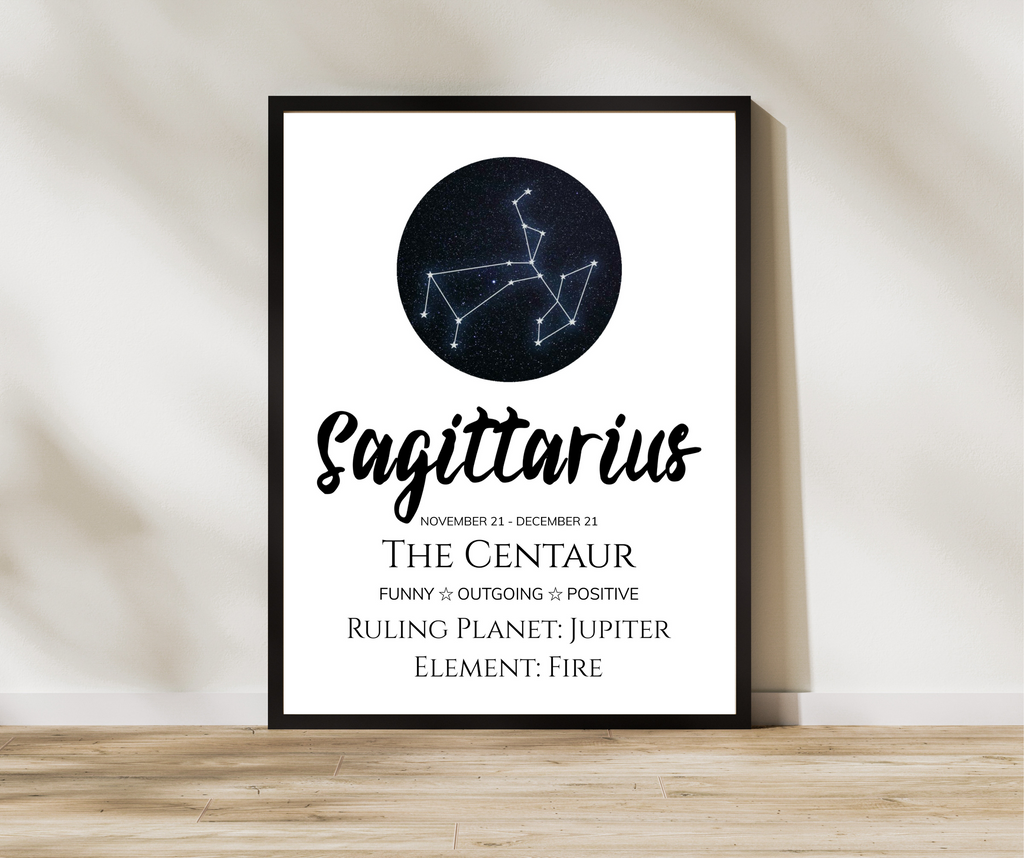 Zodiac Sign A4 Print