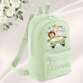 Personalised Green Safari Mini Backpack