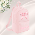 Personalised Pink Bow Mini Backpack