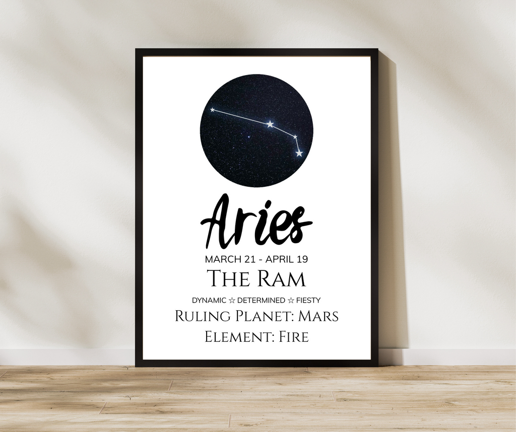 Zodiac Sign A4 Print