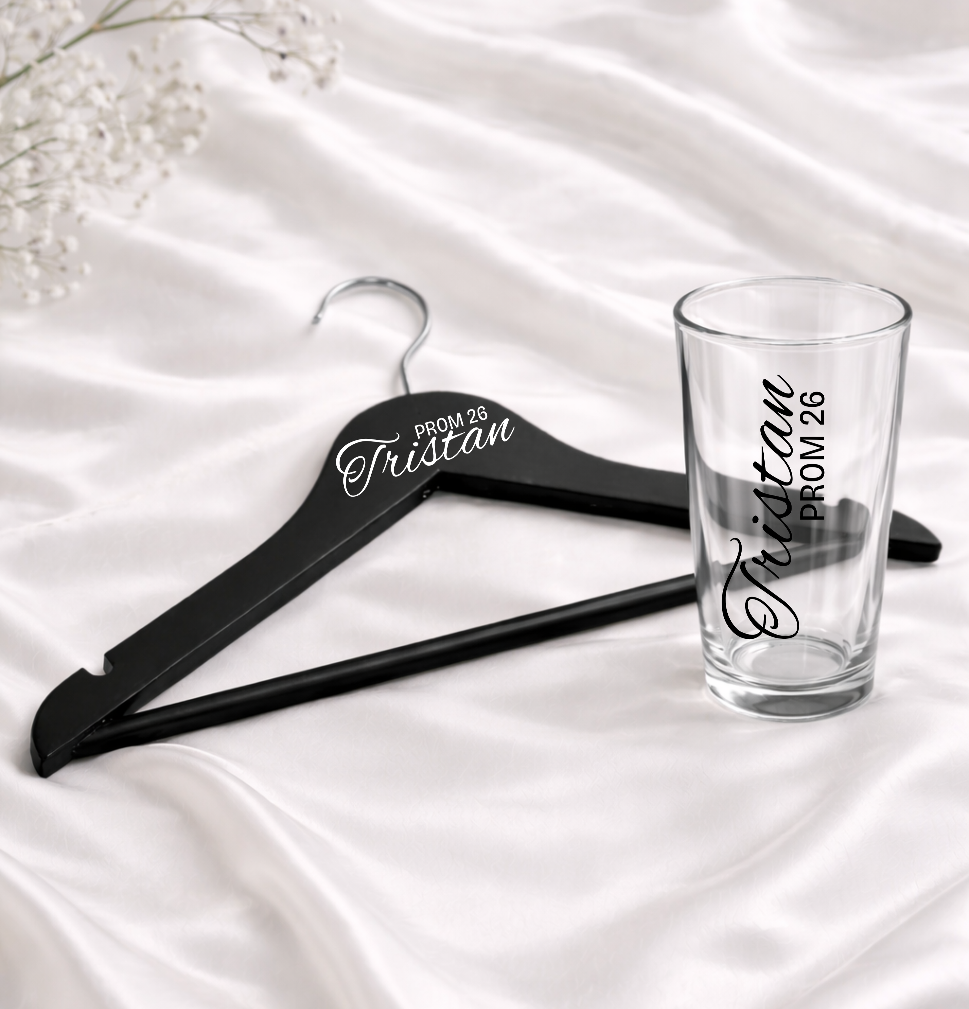 Personalised Prom Hanger & Pint Bundle