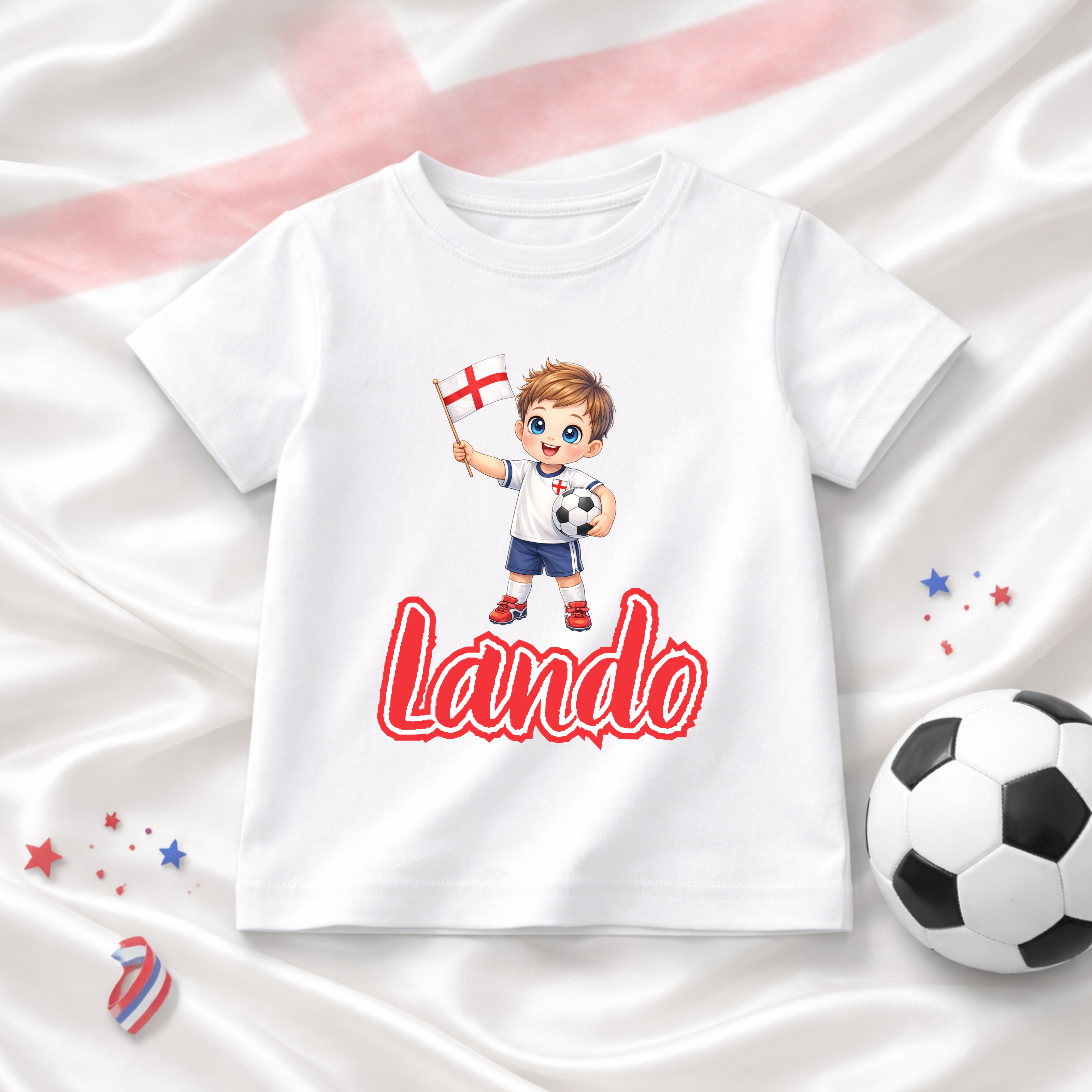 Boys World Cup 2026 Personalised T-Shirt - England