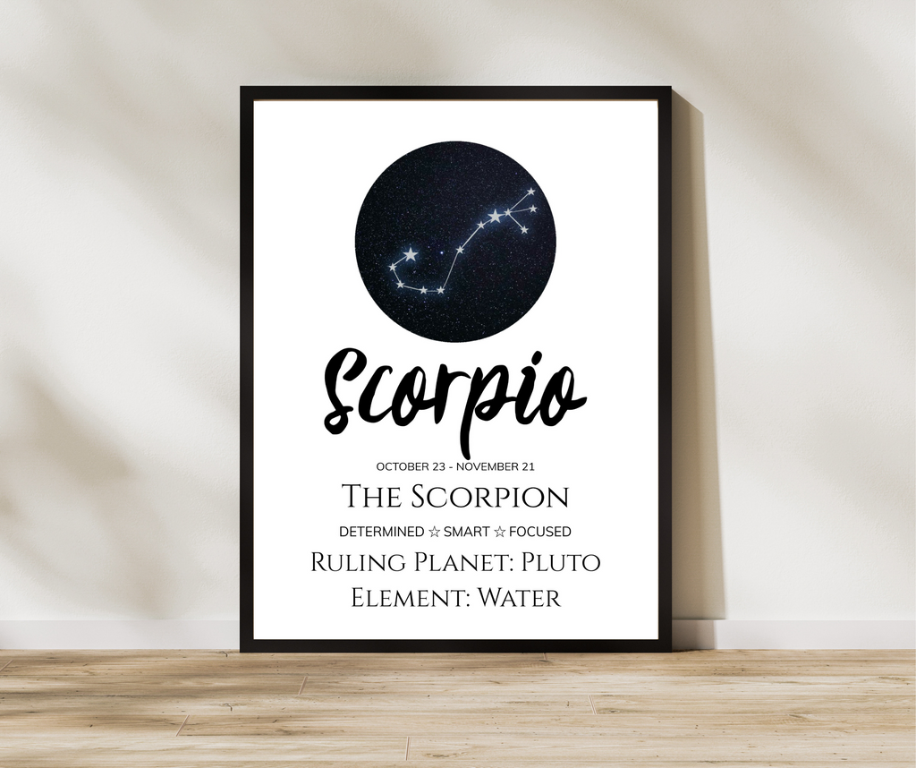 Zodiac Sign A4 Print