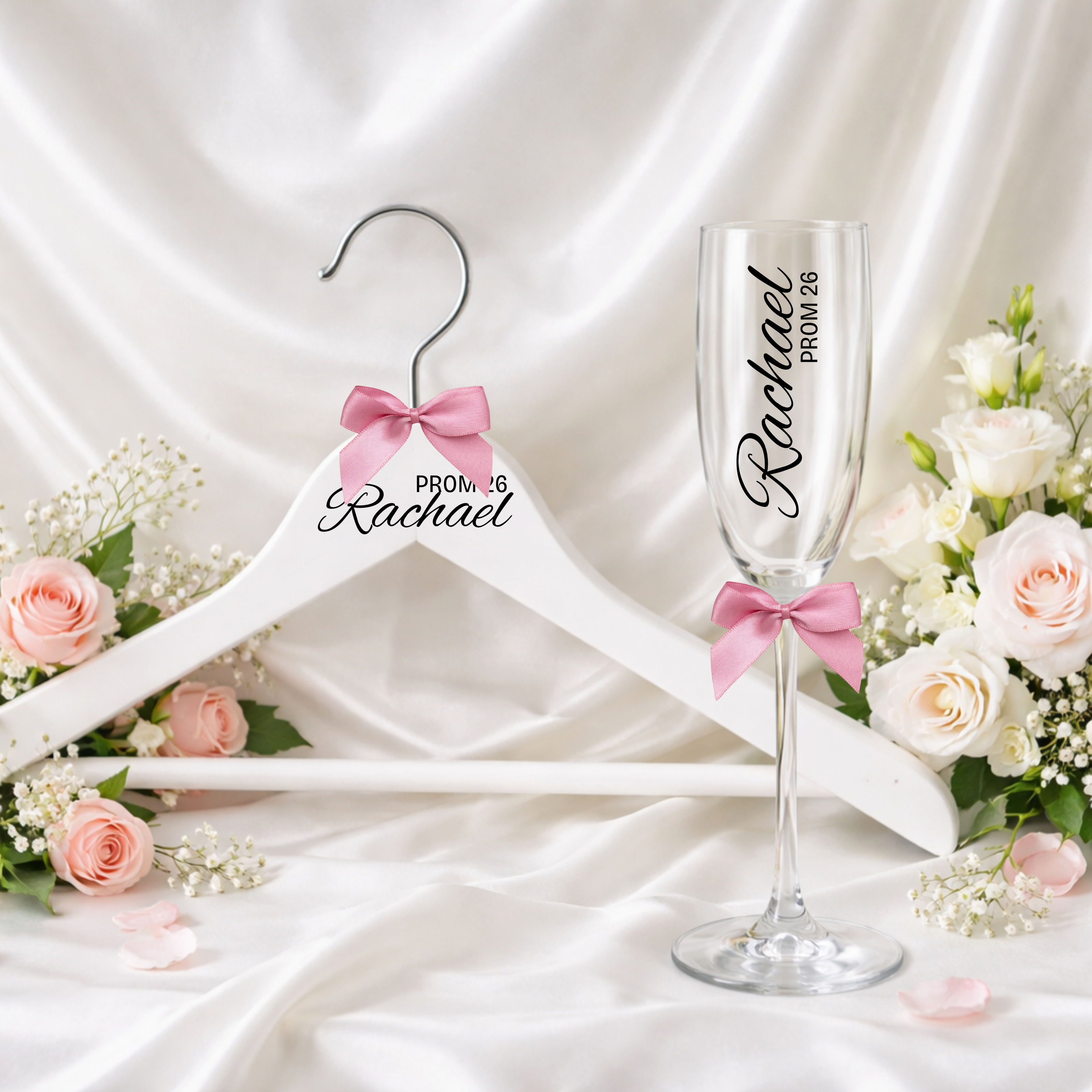 Personalised Prom Hanger & Flute Bundle