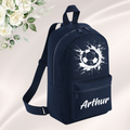 Personalised Navy Football Mini Backpack
