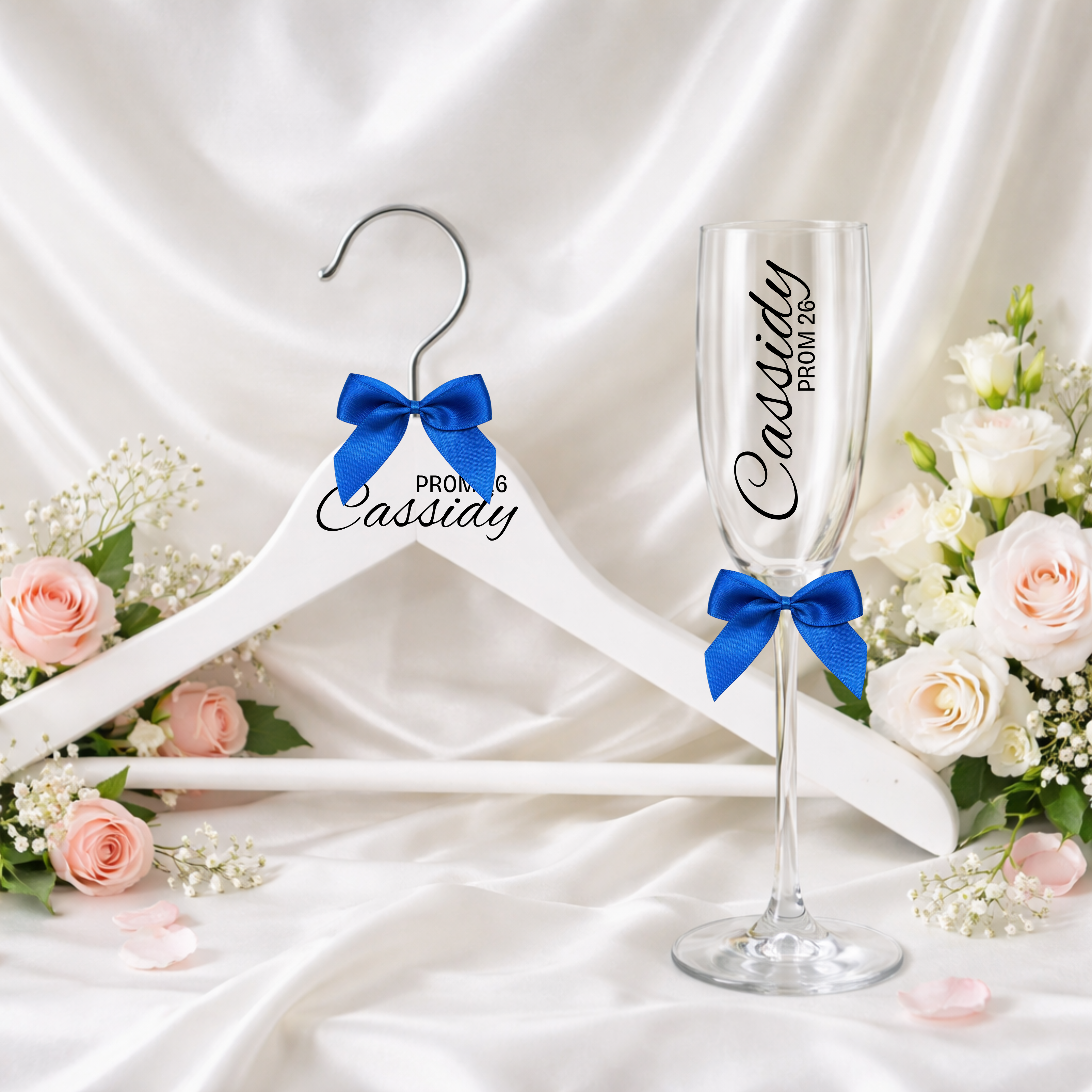 Personalised Prom Hanger & Flute Bundle