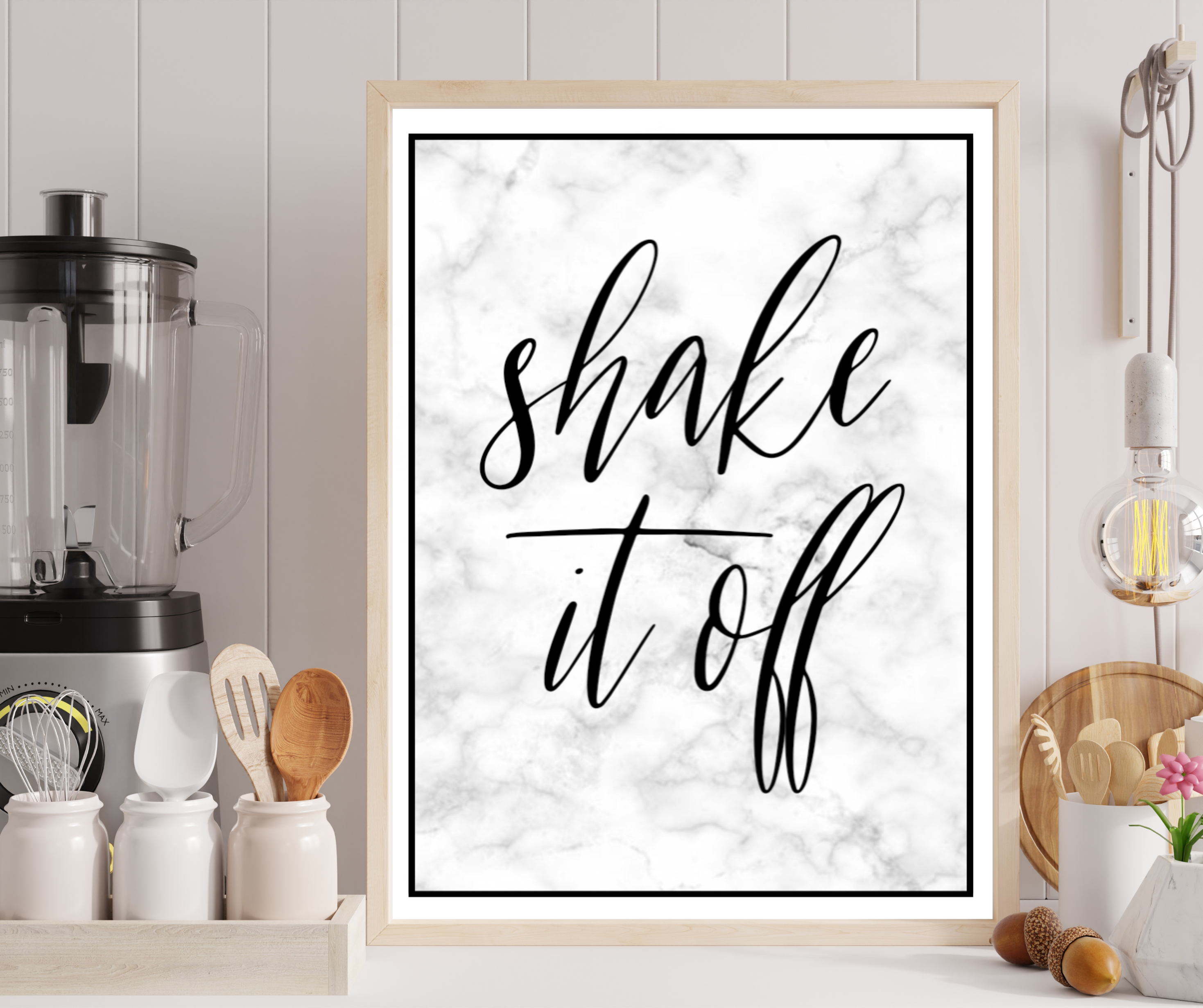 Shake It Off Kitchen Wall Print A4