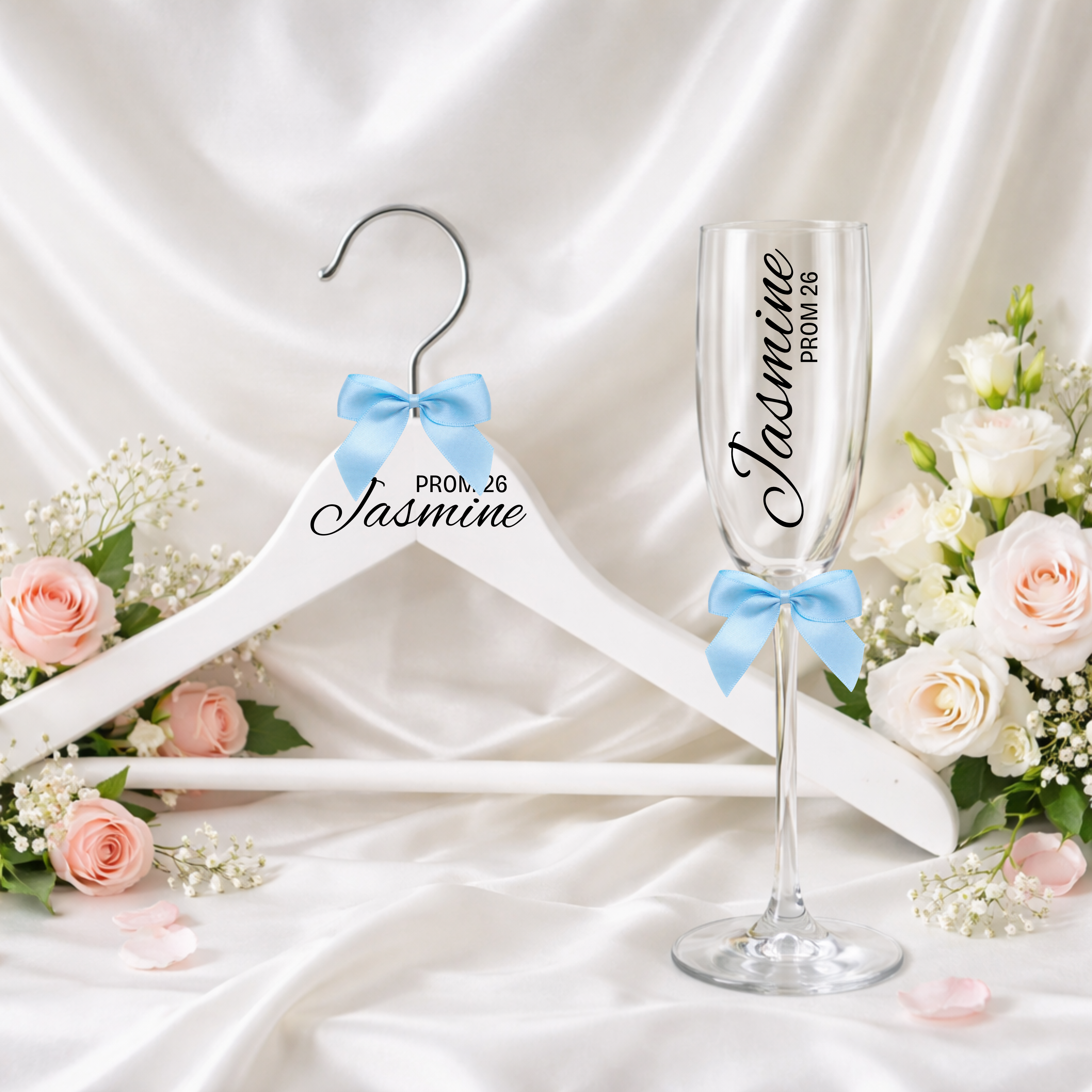 Personalised Prom Hanger & Flute Bundle