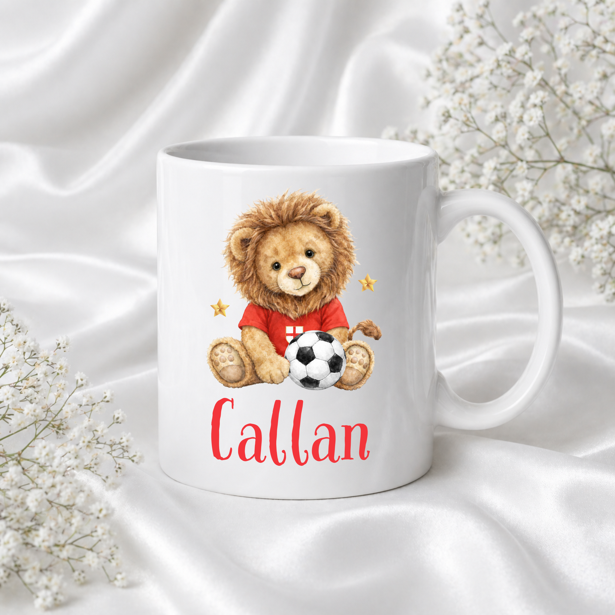 Adorable Little Bear Personalised England Mug