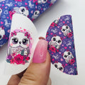 Purple Owl Bow