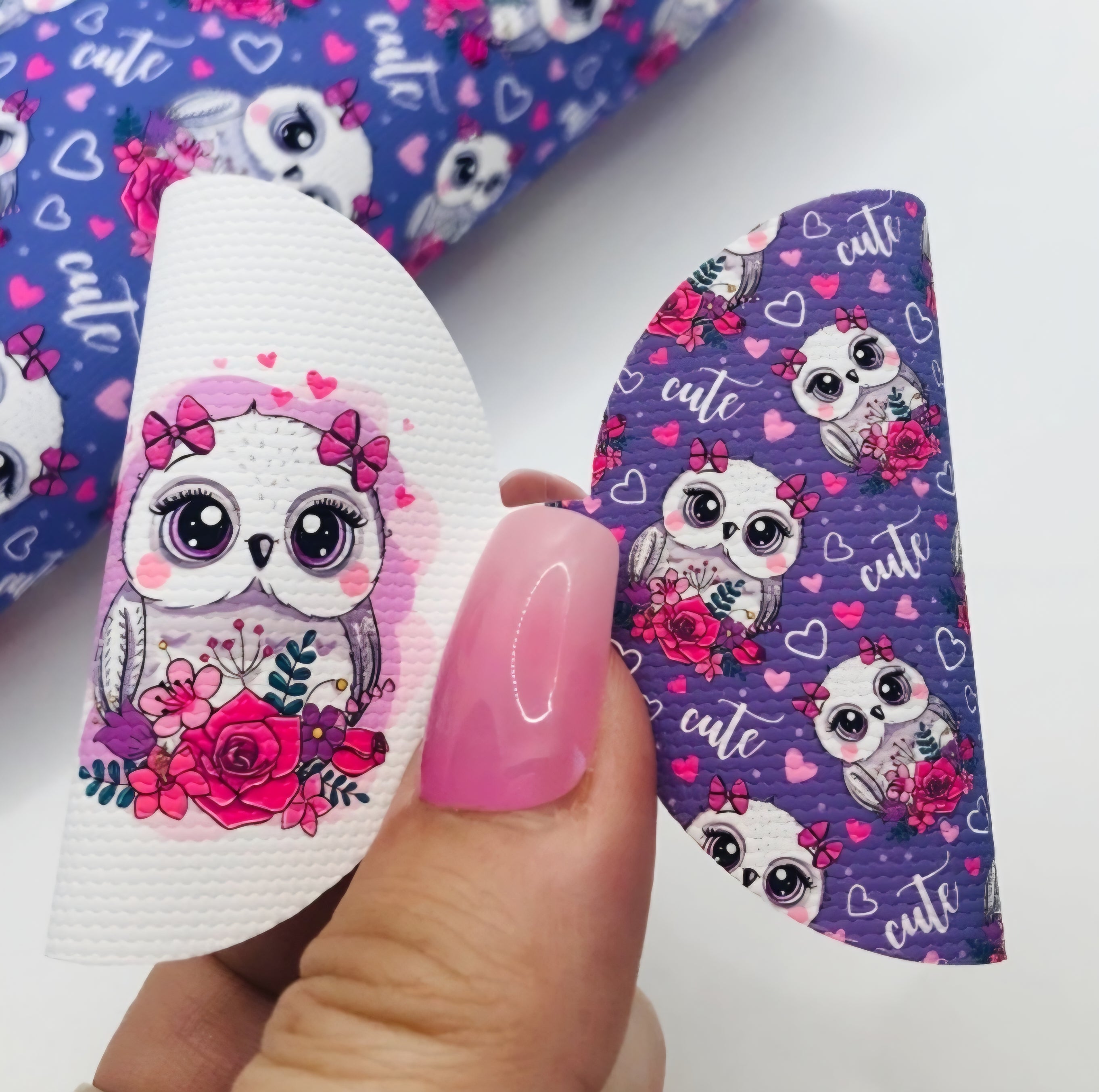 Purple Owl Bow