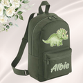 Personalised Green Dino Mini Backpack