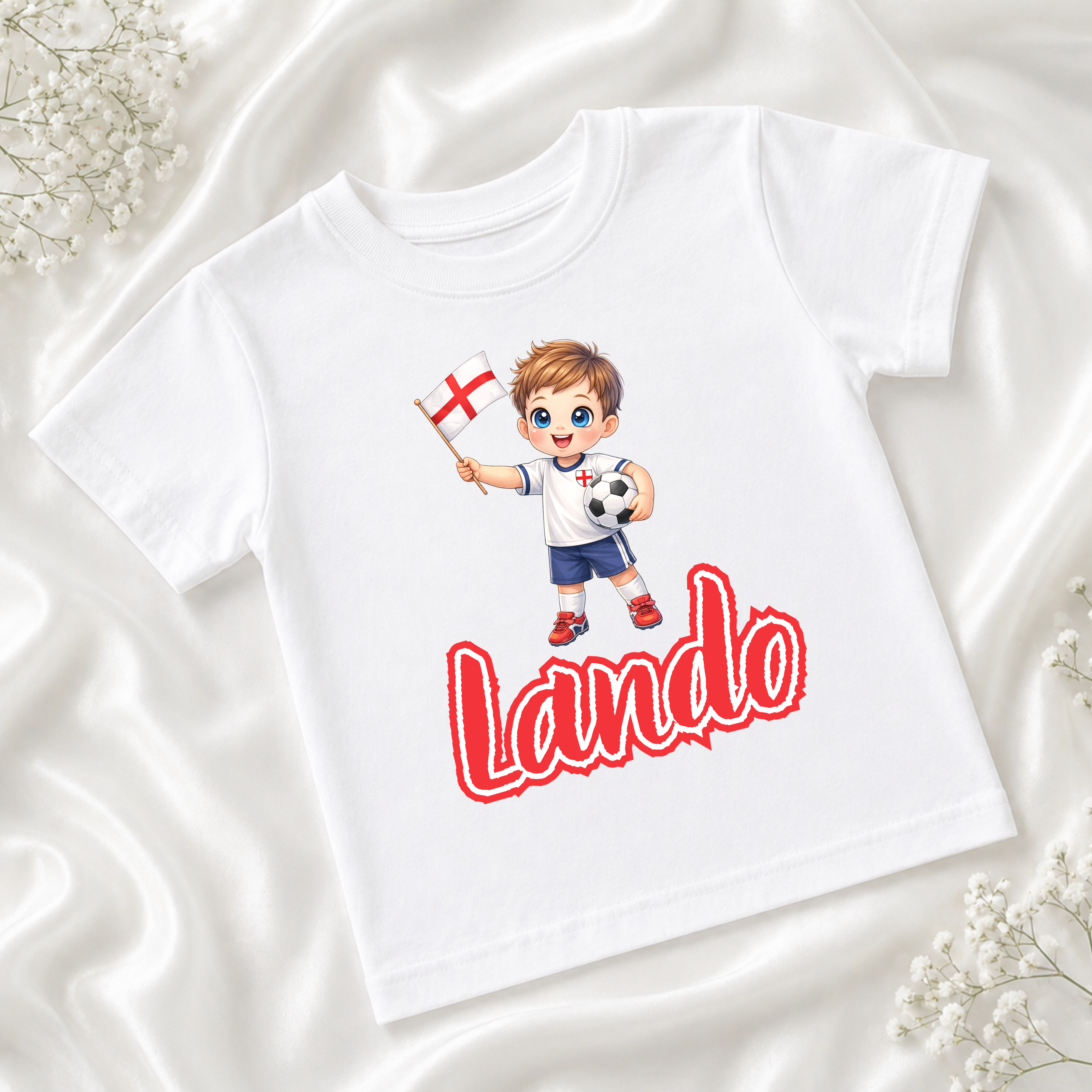 Boys World Cup 2026 Personalised T-Shirt - England