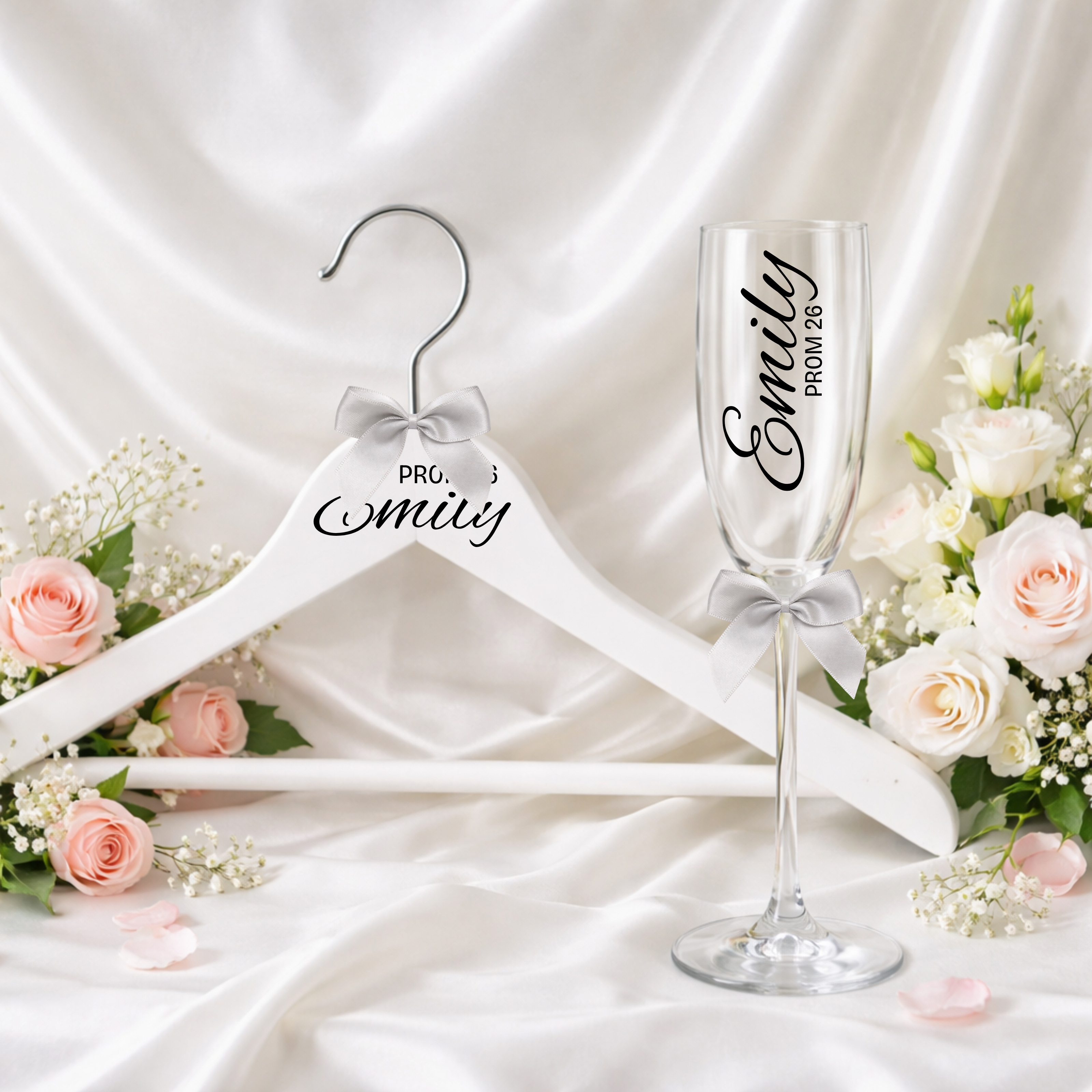 Personalised Prom Hanger & Flute Bundle