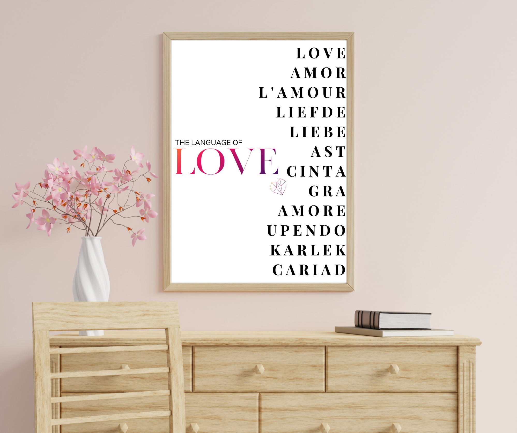 Love Language A4 Wall Print
